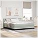 Letto Box Spring con Materasso Grigio Chiaro Super King in Velluto - Foto miniatura 2