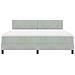 Letto Box Spring con Materasso Grigio Chiaro Super King in Velluto - Foto miniatura 8