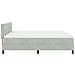 Letto Box Spring con Materasso Grigio Chiaro Super King in Velluto - Foto miniatura 9