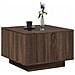 Tavolino Salotto con LED Rovere Marrone 60x60x40 cm Multistrato - Foto miniatura 5
