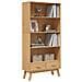 Libreria 4 Ripiani OLDEN Marrone in Legno Massello di Pino - Foto miniatura 4