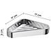 Portaoggetti Angolare Per Doccia Da Muro In Ottone, Acciaio Inox Aisi 304 E Cromall 3283 Serie Outline Cromato - Foto miniatura 2