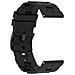 Cinturino In Silicone Universale Compatibile Con Samsung, Huawei E Garmin Black 20 Mm - Foto miniatura 1