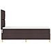 Letto a molle con materasso Marrone scuro 80 x 200 cm Tessuto - Foto miniatura 9