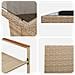 Set da Pranzo per Giardino 11 pcs Beige Poly Rattan - Foto miniatura 9