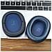 2 Cuscinetti Auricolari In Pelle Di Agnello Compatibili Con Cuffie Anc B&o Beoplay H95 - Cuscinetti Auricolari In Memory Foam Blue - Foto miniatura 2