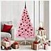 Albero di Natale artificiale con luci integrate Rosa 150 cm PVC - Foto miniatura 2
