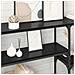 Tavolo consolle con lo scaffale Rovere Nero 150 x 29 x 76,5 cm - Foto miniatura 4