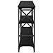 Tavolo consolle con lo scaffale Rovere Nero 150 x 29 x 76,5 cm - Foto miniatura 6