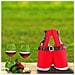 Sacchetto Regalo A Forma Di Pantaloncini Di Babbo Natale - Borsa Festiva In Tessuto Non Tessuto Per Dolci E Bottiglie Di Vino  S - Foto miniatura 5