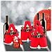 Sacchetto Regalo A Forma Di Pantaloncini Di Babbo Natale - Borsa Festiva In Tessuto Non Tessuto Per Dolci E Bottiglie Di Vino  S - Foto miniatura 6