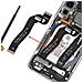 Cavo Di Collegamento Schermo Lcd Per Galaxy S22 Flessibile Service Pack, Nero - Foto miniatura 2