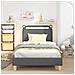 Struttura letto bambini con testata Grigio Scuro 80 x 200 cm - Foto miniatura 3