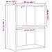 Libreria Rovere Nero 60 x 30 x 76.5 cm Legno multistrato - Foto miniatura 6
