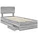 Struttura del letto con cassetto Grigio Sonoma 90 x 190 cm - Foto miniatura 5