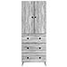 Set di armadi 2 pcs Sonoma grigio 66 x 34,5 x 90 cm - Foto miniatura 4