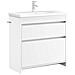 Mobiletto da Bagno Sotto Lavabo Bianco 78,5 x 37,5 x 81 cm - Foto miniatura 2