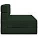 Divano Letto Pieghevole Verde Scuro 70 x 80 x 60 cm Tessuto - Foto miniatura 4