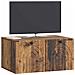 Mobile Porta TV da Muro Legno antico 59,5 x 41 x 30 cm - Foto miniatura 2
