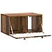 Mobile Porta TV da Muro Legno antico 59,5 x 41 x 30 cm - Foto miniatura 3