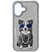 Custodia Iphone 17 Nimmy Glasses Cool Dog Grigia - Foto miniatura 2
