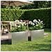 Vaso da giardino 2 pz Argento 80 x 40 x 50 cm Acciaio Inox - Foto miniatura 2