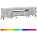 Mobile TV LED Grigio Cemento Legno ingegnerizzato - Foto miniatura 3