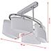 Lampada Da Soffitto Lampadario Di Vetro Ellissoidale 4 Lampadine E14 - Foto miniatura 10