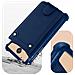 Cover Smartphone 4,7"" A 5,0"" Cover Universale Silicone Porta-carte - Blu - Foto miniatura 9