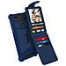 Cover Smartphone 4,7"" A 5,0"" Cover Universale Silicone Porta-carte - Blu - Foto miniatura 2