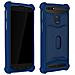 Cover Smartphone 4,7"" A 5,0"" Cover Universale Silicone Porta-carte - Blu - Foto miniatura 1