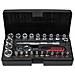 26 Pz Set Chiave A Cricchetto Bussole E Punte 1/4"" 917.0626 - Foto miniatura 2