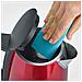 WK 3417 Bollitore, 2200 W, Circa 1,0 l, Sistema Centrale Cordless a 360°, Grande Apertura del Coperchio, Filtro anticalcare Lavabile, 1 Liter, Nero / Rosso - Foto miniatura 3