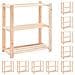 Scaffali A 3 Livelli 10 Pz 80x38x90 Cm Massello Pino Fsc 150 Kg - Foto miniatura 1