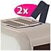 Maxi Bella Cabrio Box Toilette Gatti Facile Pulizia Maniglia - Foto miniatura 3