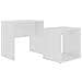 Tavolino da Salotto Bianco 48x30x45 cm in Legno Multistrato - Foto miniatura 2