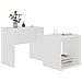 Tavolino da Salotto Bianco 48x30x45 cm in Legno Multistrato - Foto miniatura 3