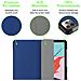 Cadorabo Custodia Per Tablet Compatibile Con Apple Ipad Pro 11 (11"" Zoll) 2020 In Blu Scuro Jersey - Coperchio Protettiva Ultra Sottile Con Funzione Auto Wake Up E Stand - Foto miniatura 5