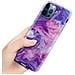 Custodia Compatibile Con Apple Iphone 12 Pro Max In Marmo Rosa Viola No. 19 - Coperchio Protettivo In Silicone Tpu Con Motivo A Mosaico - Foto miniatura 5