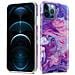 Custodia Compatibile Con Apple Iphone 12 Pro Max In Marmo Rosa Viola No. 19 - Coperchio Protettivo In Silicone Tpu Con Motivo A Mosaico - Foto miniatura 6