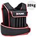 Gilet Pesi Zavorrato Da 20 Kg Allenamento Fitness Workout Corsa 45 X 80-120 Cm - Foto miniatura 1