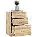Comodino Rovere Sonoma 40x40x63 Cm In Legno Multistrato - Foto miniatura 4