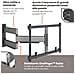 Supporto VOG5858450 da Parete per TV 55-100" Girevole 180° Colore Nero  - Foto miniatura 3
