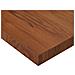 Piano Tavolo Quadrato Marrone Scuro 40x40x4cm Rovere Trattato - Foto miniatura 3