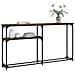 Tavolino Consolle Rovere Fumo 145x22,5x75 Cm Legno Multistrato - Foto miniatura 3