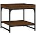 Tavolino Salotto Rovere Marrone 49,5x49,5x45 Legno Multistrato - Foto miniatura 2