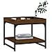 Tavolino Salotto Rovere Marrone 49,5x49,5x45 Legno Multistrato - Foto miniatura 3