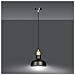 Lampada A Sospensione Ibor - Nero - Acciaio Verniciato A Polvere - 21x100x21 Cm - Foto miniatura 7