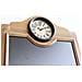 Lavagnetta In Legno Da Parete Con Orologio E Cestini Portaoggetti Clarissa - Foto miniatura 3
