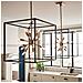 Lampadario Industrial Nordico Aros Acciaio Nero Ottone 12 Luci E14 - Foto miniatura 3